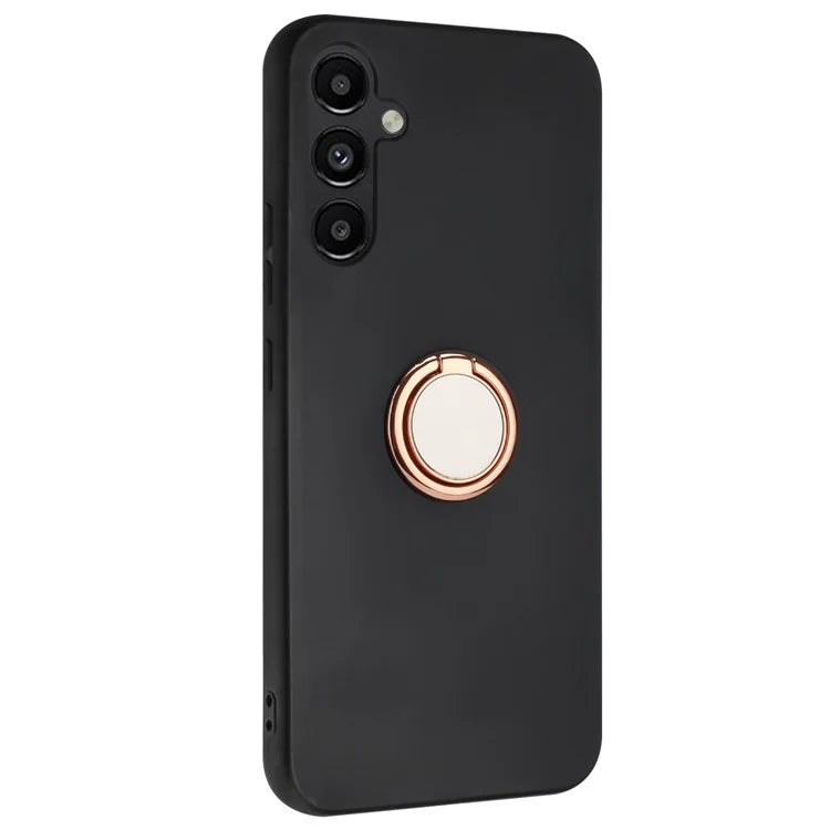 For Samsung Galaxy S24 Case Matte TPU Phone Back Cover with Ring Kickstand