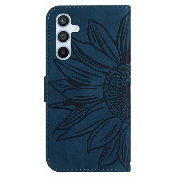 HT04 For Samsung Galaxy S24+ Cover Scratch Resistant PU Leather Phone Case