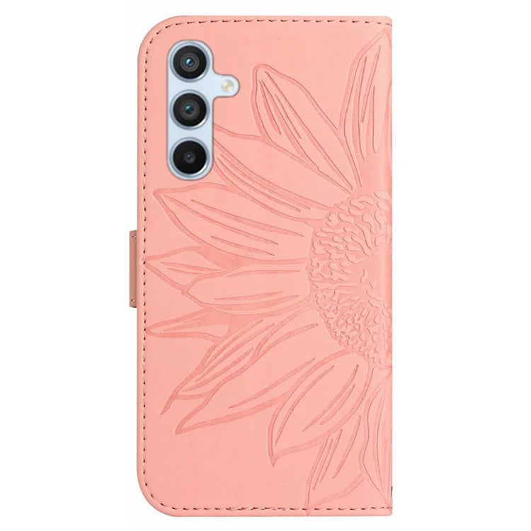 HT04 For Samsung Galaxy S24+ Cover Scratch Resistant PU Leather Phone Case