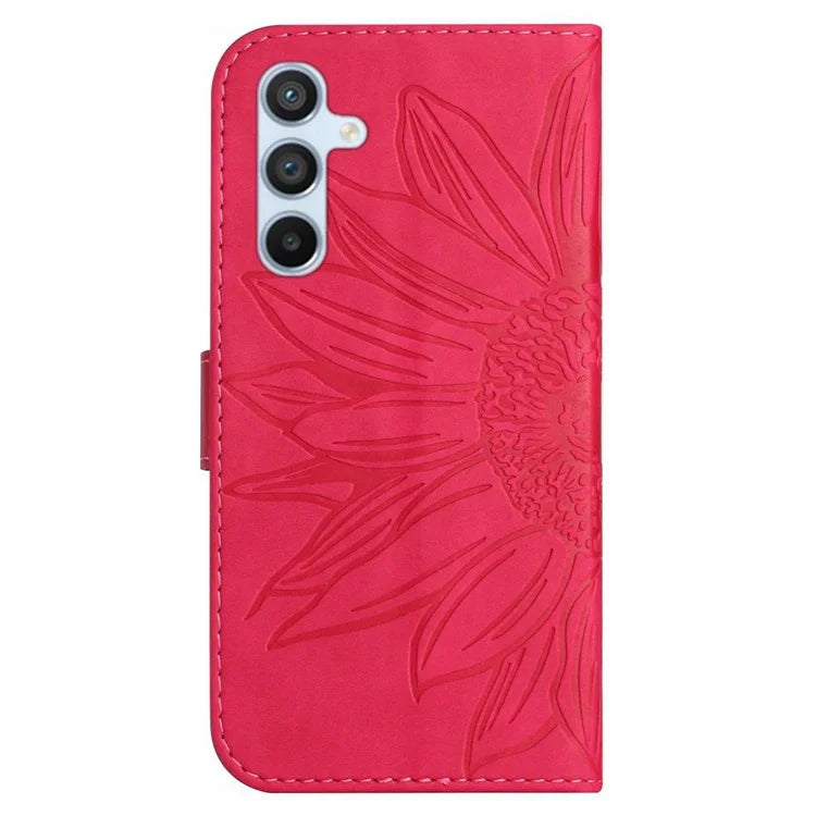 HT04 For Samsung Galaxy S24+ Cover Scratch Resistant PU Leather Phone Case