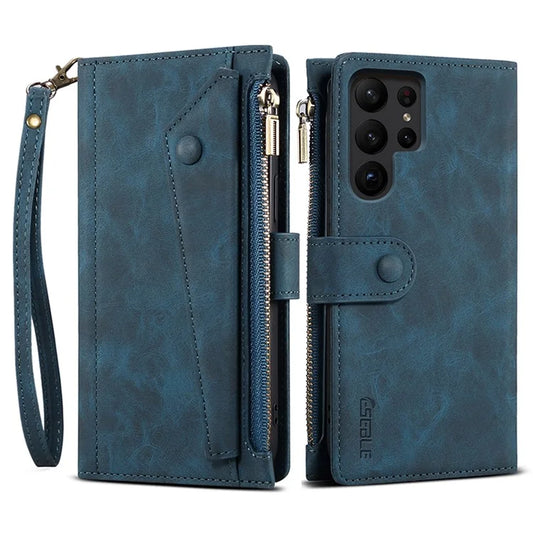 ESEBLE Star Series For Samsung Galaxy S24 Ultra Case Anti-drop Wallet Leather Phone Cover