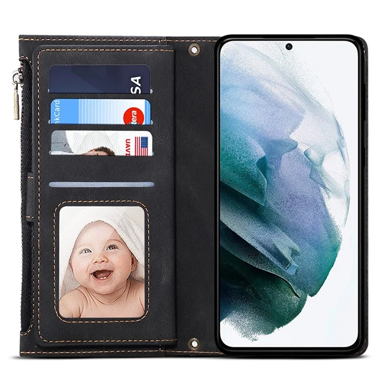 ESEBLE Star Series For Samsung Galaxy S24 Ultra Case Anti-drop Wallet Leather Phone Cover