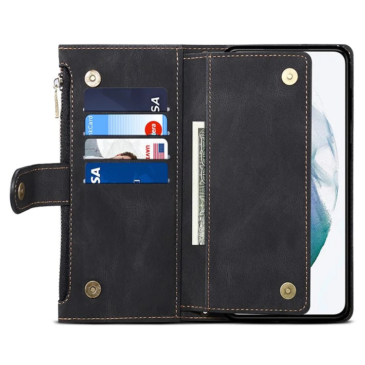 ESEBLE Star Series For Samsung Galaxy S24 Ultra Case Anti-drop Wallet Leather Phone Cover