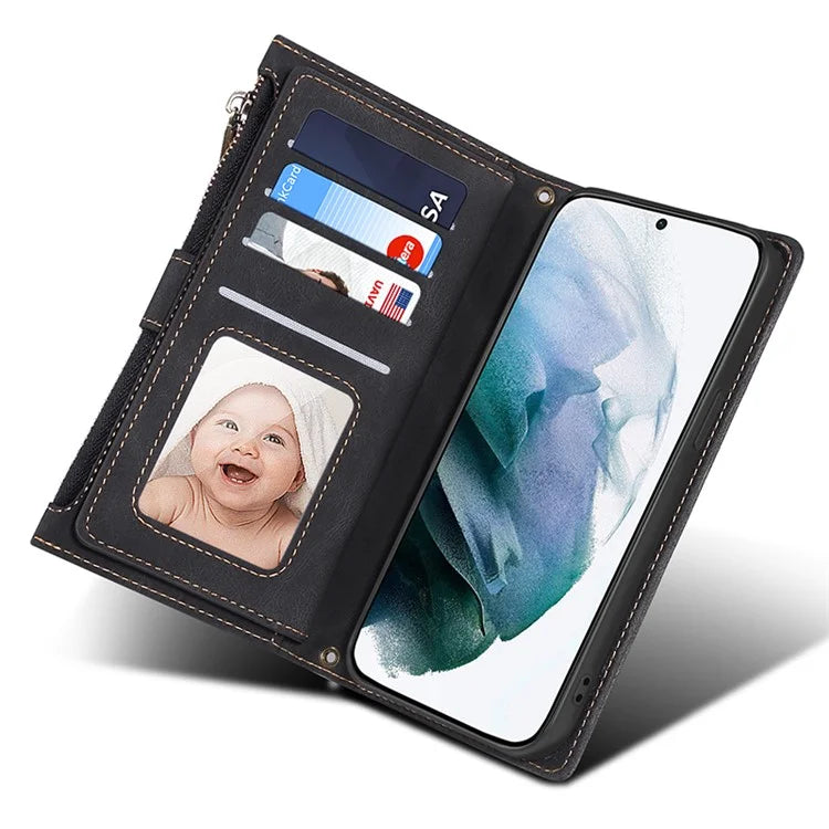 ESEBLE Star Series For Samsung Galaxy S24 Ultra Case Anti-drop Wallet Leather Phone Cover