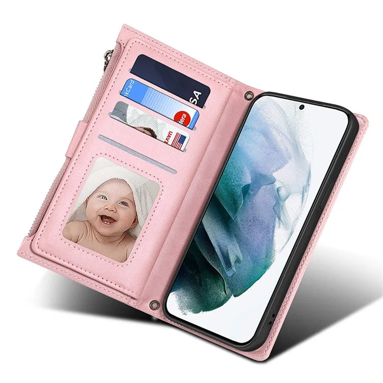 ESEBLE Star Series For Samsung Galaxy S24 Ultra Case Anti-drop Wallet Leather Phone Cover