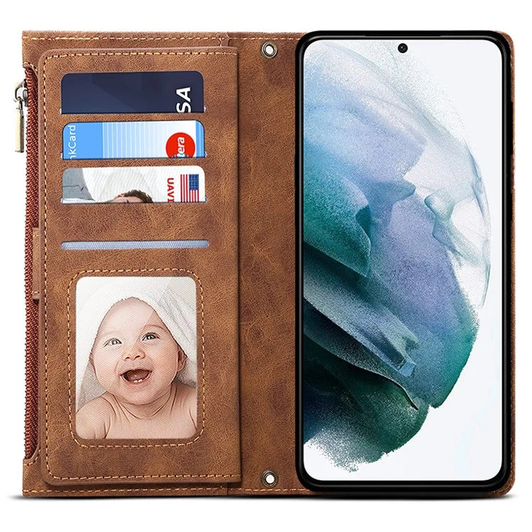 ESEBLE Star Series For Samsung Galaxy S24 Ultra Case Anti-drop Wallet Leather Phone Cover