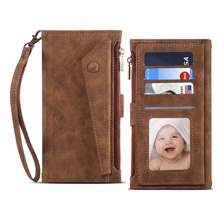 ESEBLE Star Series For Samsung Galaxy S24 Ultra Case Anti-drop Wallet Leather Phone Cover