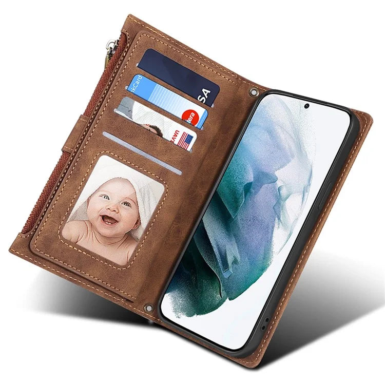 ESEBLE Star Series For Samsung Galaxy S24 Ultra Case Anti-drop Wallet Leather Phone Cover
