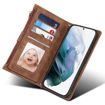 ESEBLE Star Series For Samsung Galaxy S24 Ultra Case Anti-drop Wallet Leather Phone Cover