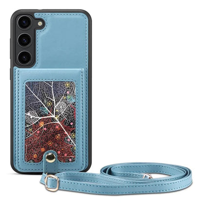 For Samsung Galaxy S24 Case Pattern Printed Card Holder Leather+TPU Phone Cover