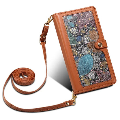 ESEBLE Galaxy Series For Samsung Galaxy S24 Ultra Cover RFID Blocking Leather Phone Stand Case