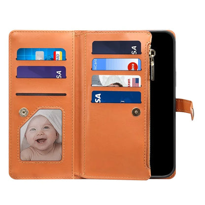 ESEBLE Galaxy Series For Samsung Galaxy S24+ Case RFID Blocking Wallet Cellphone Leather Cover