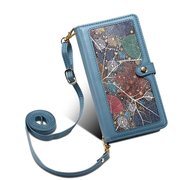 ESEBLE Galaxy Series For Samsung Galaxy S24+ Case RFID Blocking Wallet Cellphone Leather Cover