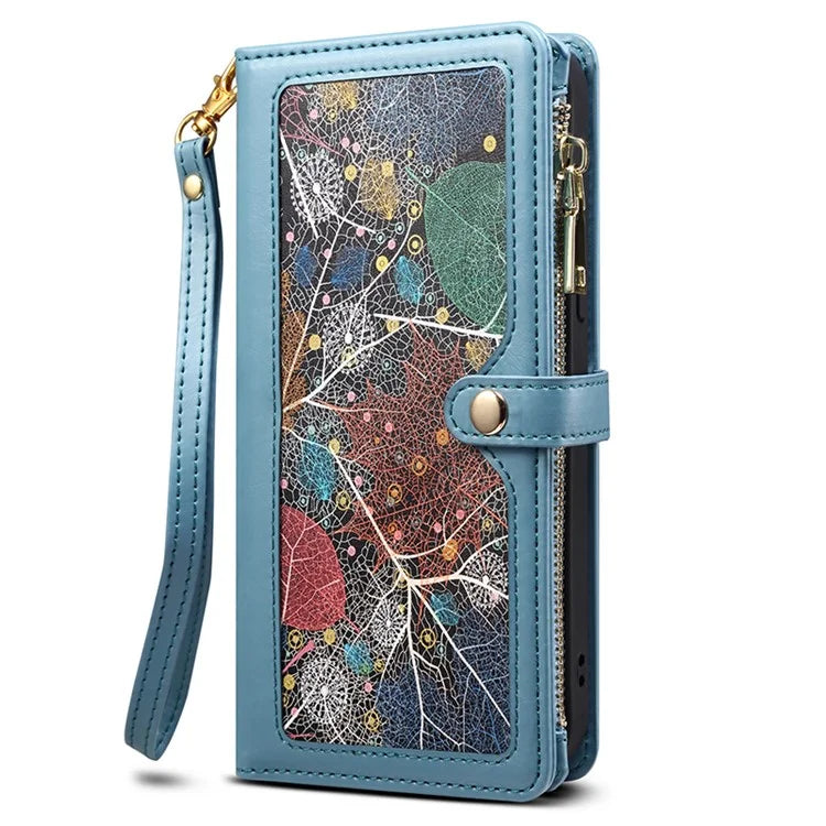 ESEBLE Galaxy Series For Samsung Galaxy S24+ Case RFID Blocking Wallet Cellphone Leather Cover