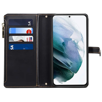 ESEBLE Galaxy Series For Samsung Galaxy S24+ Case RFID Blocking Wallet Cellphone Leather Cover