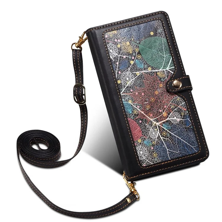 ESEBLE Galaxy Series For Samsung Galaxy S24+ Case RFID Blocking Wallet Cellphone Leather Cover