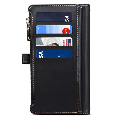 ESEBLE Galaxy Series For Samsung Galaxy S24+ Case RFID Blocking Wallet Cellphone Leather Cover