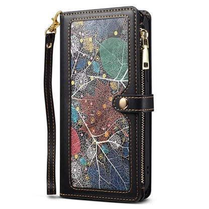 ESEBLE Galaxy Series For Samsung Galaxy S24+ Case RFID Blocking Wallet Cellphone Leather Cover