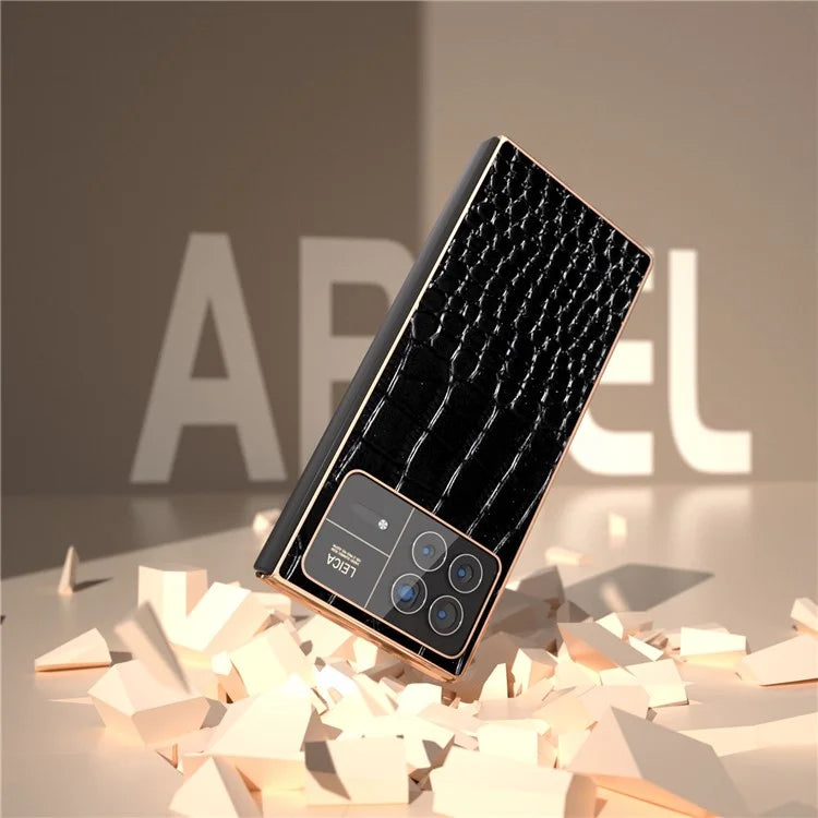 For Xiaomi Mix Fold 3 5G Case Crocodile Pattern Electroplating Phone Cover