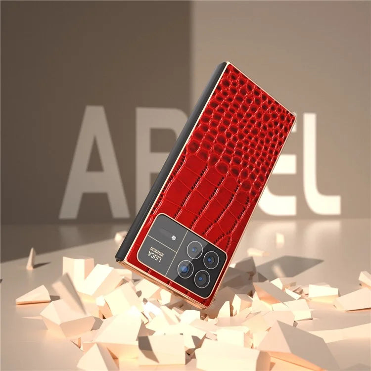 For Xiaomi Mix Fold 3 5G Case Crocodile Pattern Electroplating Phone Cover