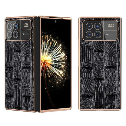 For Xiaomi Mix Fold 3 5G Case Electroplated Mahjong Texture Non-Slip Phone Cover