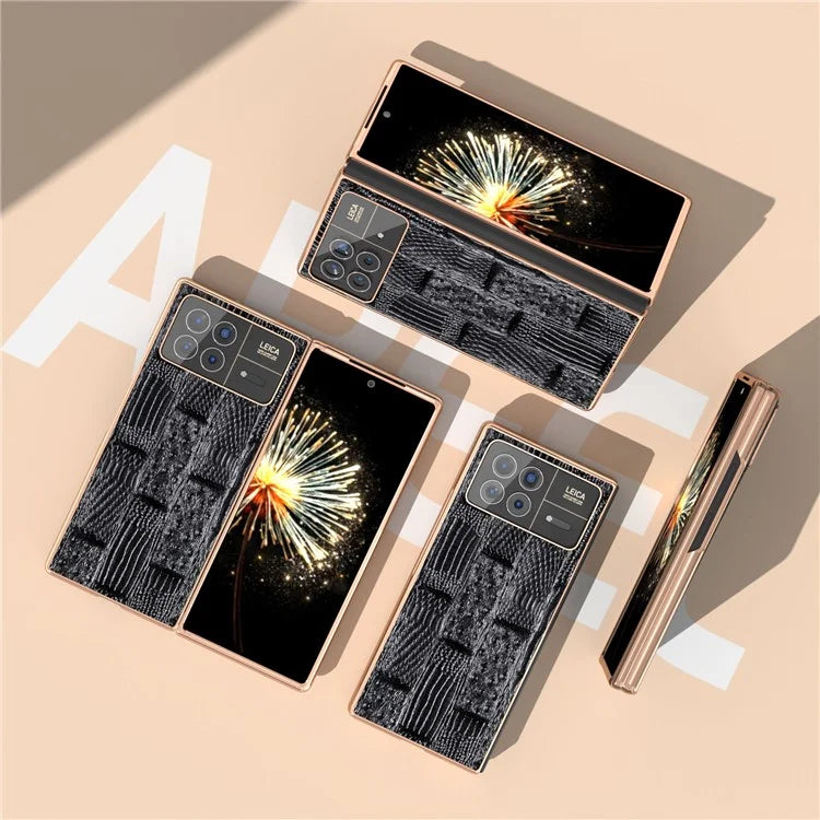 For Xiaomi Mix Fold 3 5G Case Electroplated Mahjong Texture Non-Slip Phone Cover