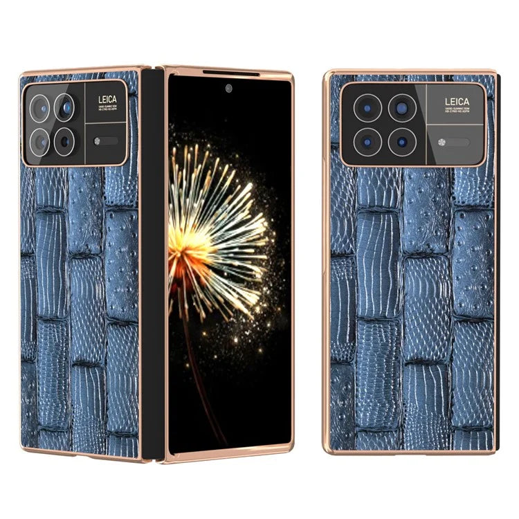 For Xiaomi Mix Fold 3 5G Case Electroplated Mahjong Texture Non-Slip Phone Cover