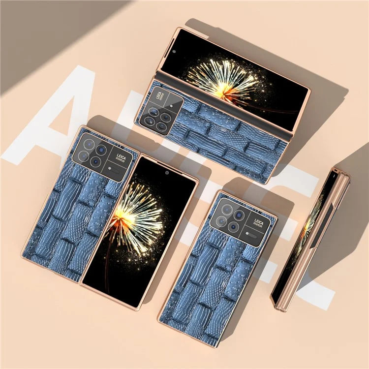 For Xiaomi Mix Fold 3 5G Case Electroplated Mahjong Texture Non-Slip Phone Cover