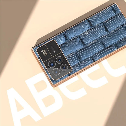 For Xiaomi Mix Fold 3 5G Case Electroplated Mahjong Texture Non-Slip Phone Cover