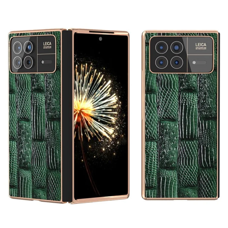 For Xiaomi Mix Fold 3 5G Case Electroplated Mahjong Texture Non-Slip Phone Cover