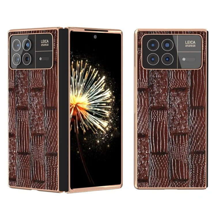 For Xiaomi Mix Fold 3 5G Case Electroplated Mahjong Texture Non-Slip Phone Cover