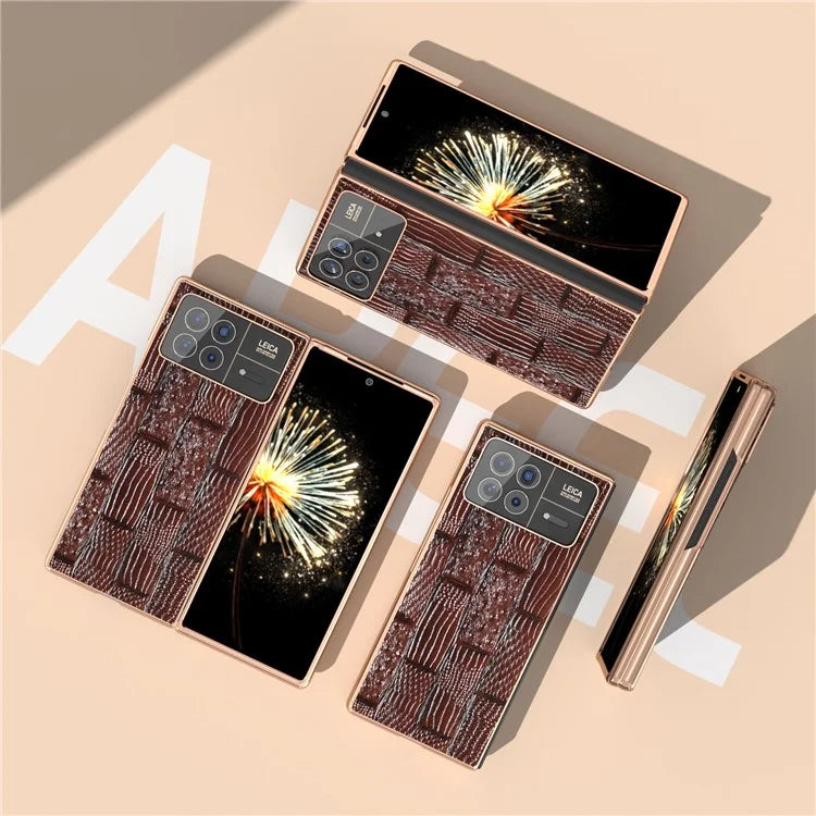 For Xiaomi Mix Fold 3 5G Case Electroplated Mahjong Texture Non-Slip Phone Cover