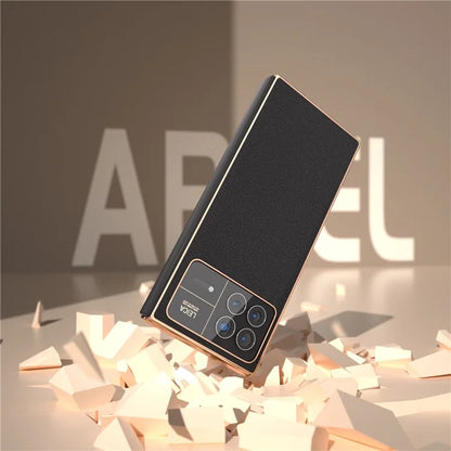 For Xiaomi Mix Fold 3 5G Case Genuine Cow Leather+PC Anti Drop Phone Cover