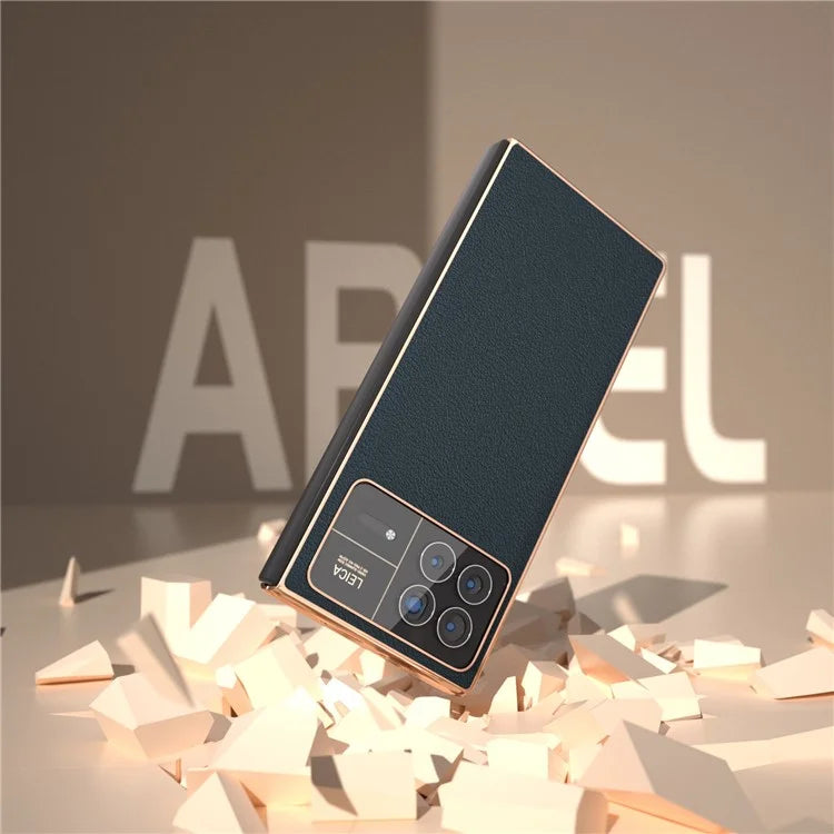 For Xiaomi Mix Fold 3 5G Case Genuine Cow Leather+PC Anti Drop Phone Cover
