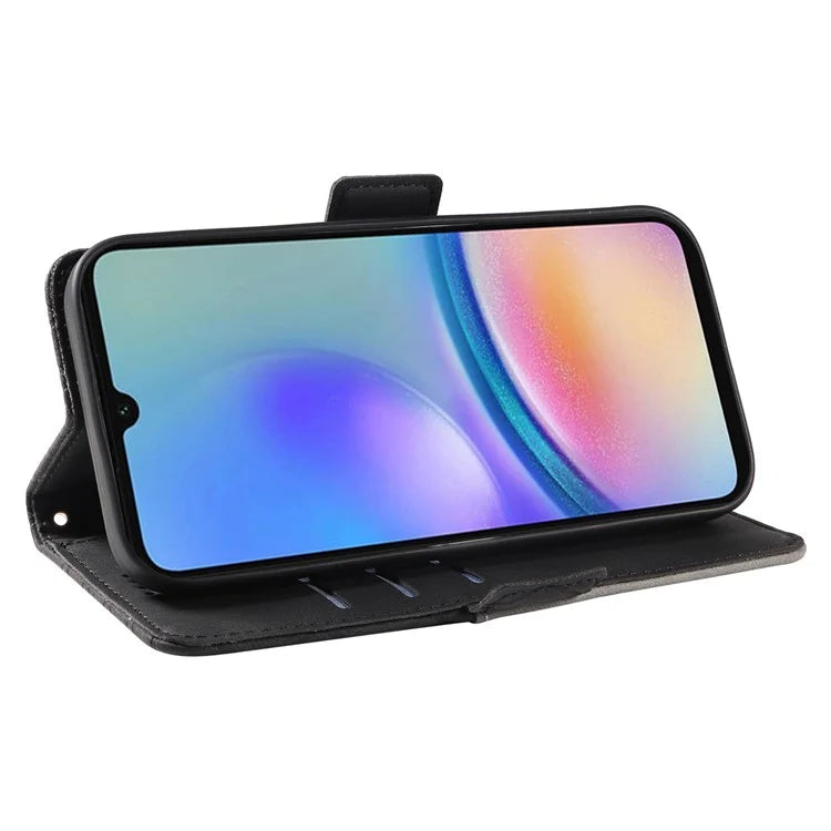 For Samsung Galaxy A05s 4G Case Rhombus Imprinted PU Leather Wallet Cover