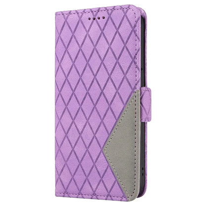 For Samsung Galaxy A05s 4G Case Rhombus Imprinted PU Leather Wallet Cover