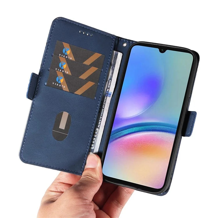 For Samsung Galaxy A05s 4G Case Rhombus Imprinted PU Leather Wallet Cover