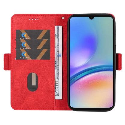 For Samsung Galaxy A05s 4G Case Rhombus Imprinted PU Leather Wallet Cover