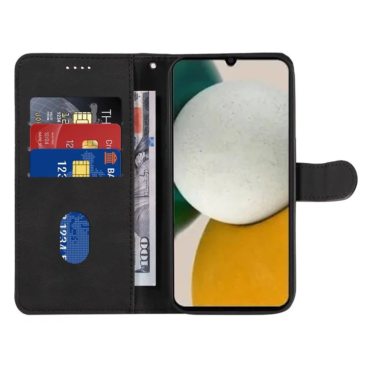 For Samsung Galaxy A05s 4G Case Leather Stand Phone Cover with Imprinted Line