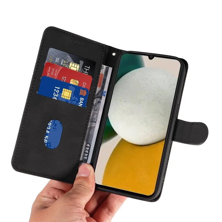 For Samsung Galaxy A05s 4G Case Leather Stand Phone Cover with Imprinted Line