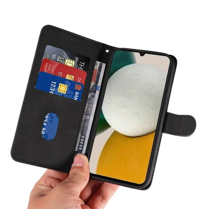 For Samsung Galaxy A05s 4G Case Leather Stand Phone Cover with Imprinted Line