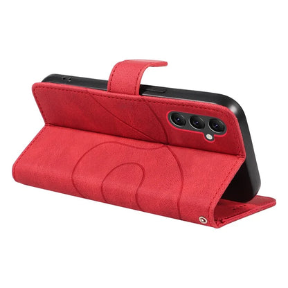 For Samsung Galaxy A05s 4G Case Leather Stand Phone Cover with Imprinted Line