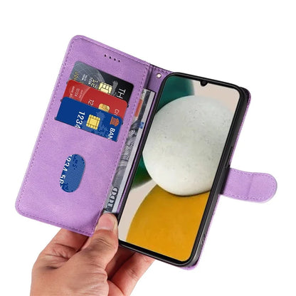For Samsung Galaxy A05s 4G Case Leather Stand Phone Cover with Imprinted Line