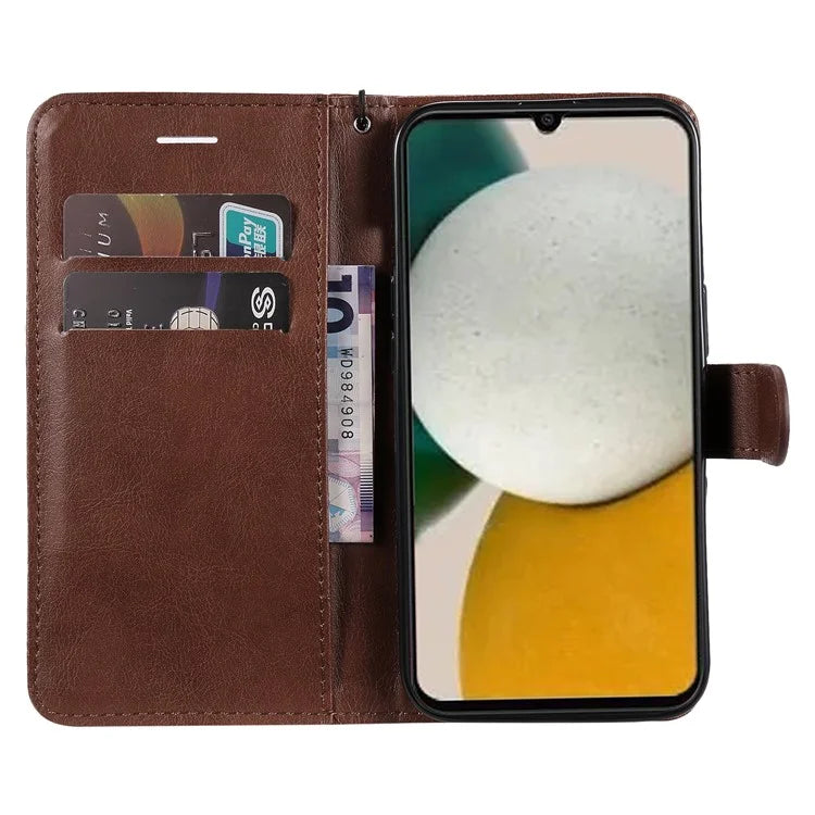 KT Leather Series-2 For Samsung Galaxy A05s 4G Case Wallet PU Leather Stand Mobile Phone Cover