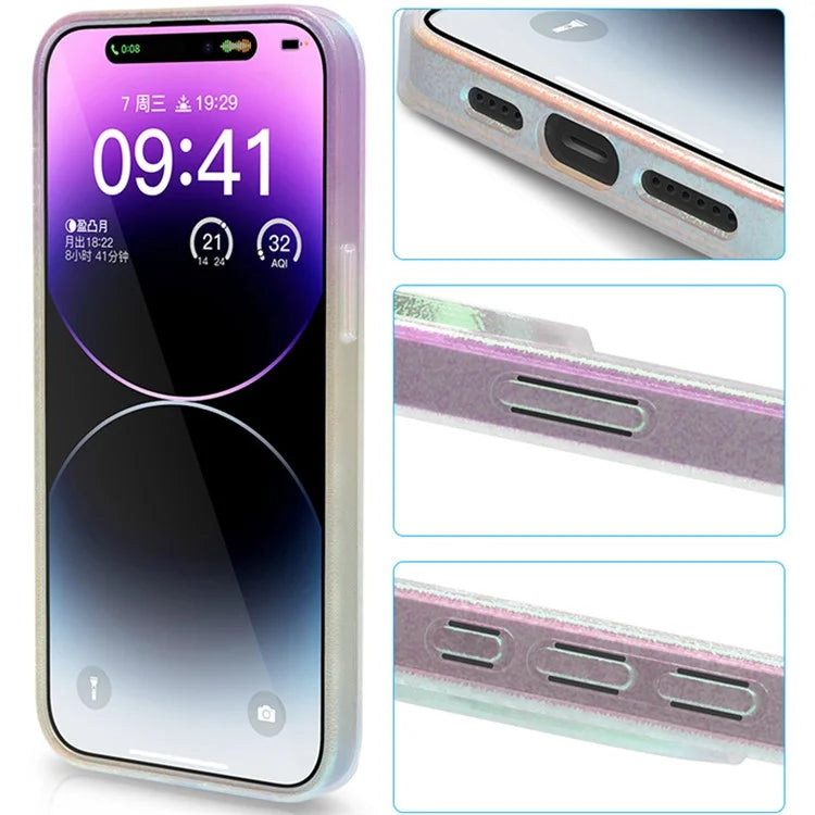 X-LEVEL For iPhone 15 Pro Max Case Shockproof Laser PC+TPU Phone Cover