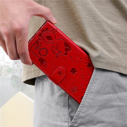 For Samsung Galaxy A05 4G KT Imprinting Flower Series-4 Case Imprinted Stand Wallet PU Leather Cover