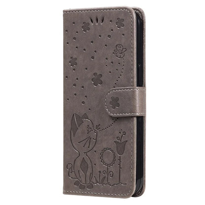 For Samsung Galaxy A05 4G KT Imprinting Flower Series-4 Case Imprinted Stand Wallet PU Leather Cover
