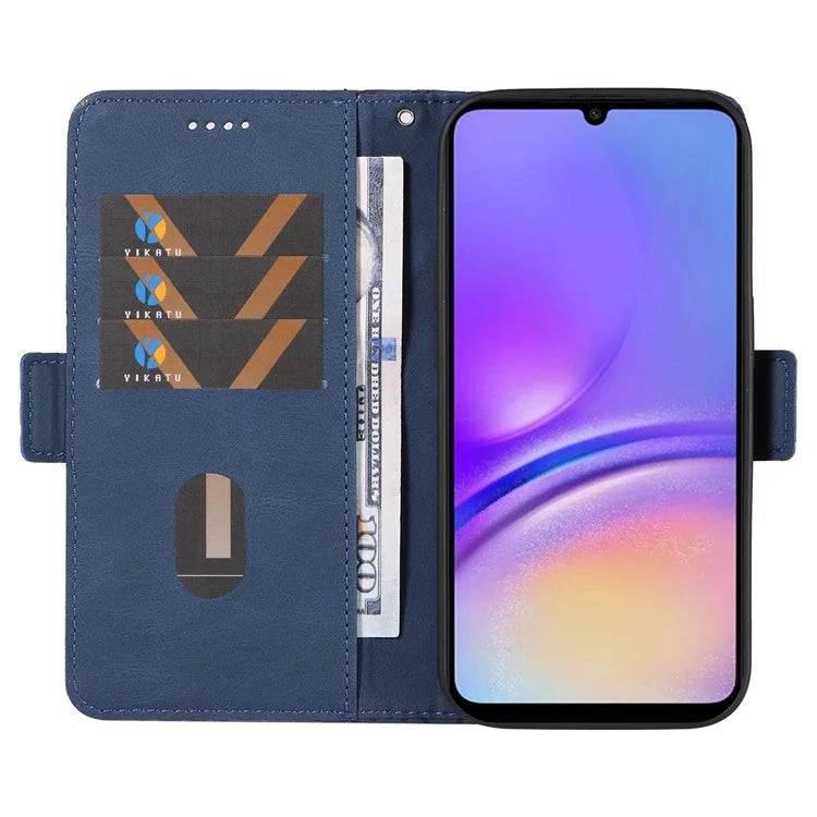 For Samsung Galaxy A05 4G Leather Case Rhombus Imprinted Wallet Cover