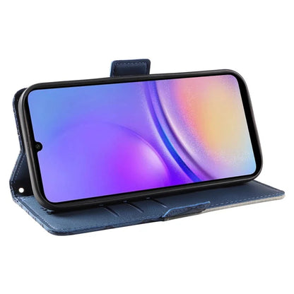 For Samsung Galaxy A05 4G Leather Case Rhombus Imprinted Wallet Cover