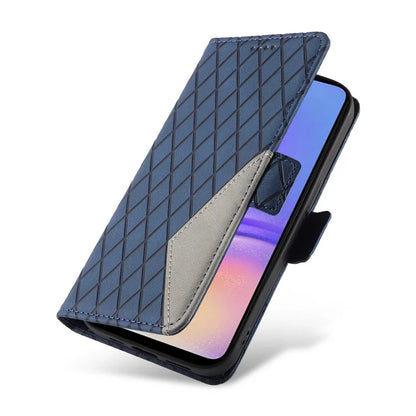 For Samsung Galaxy A05 4G Leather Case Rhombus Imprinted Wallet Cover